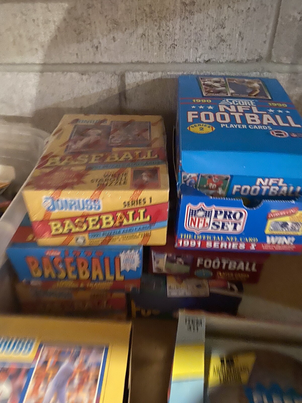 FACTORY SEALED LOT OF OLD VINTAGE UNOPENED NFL FOOTBALL CARDS IN PACKS + BONUSES