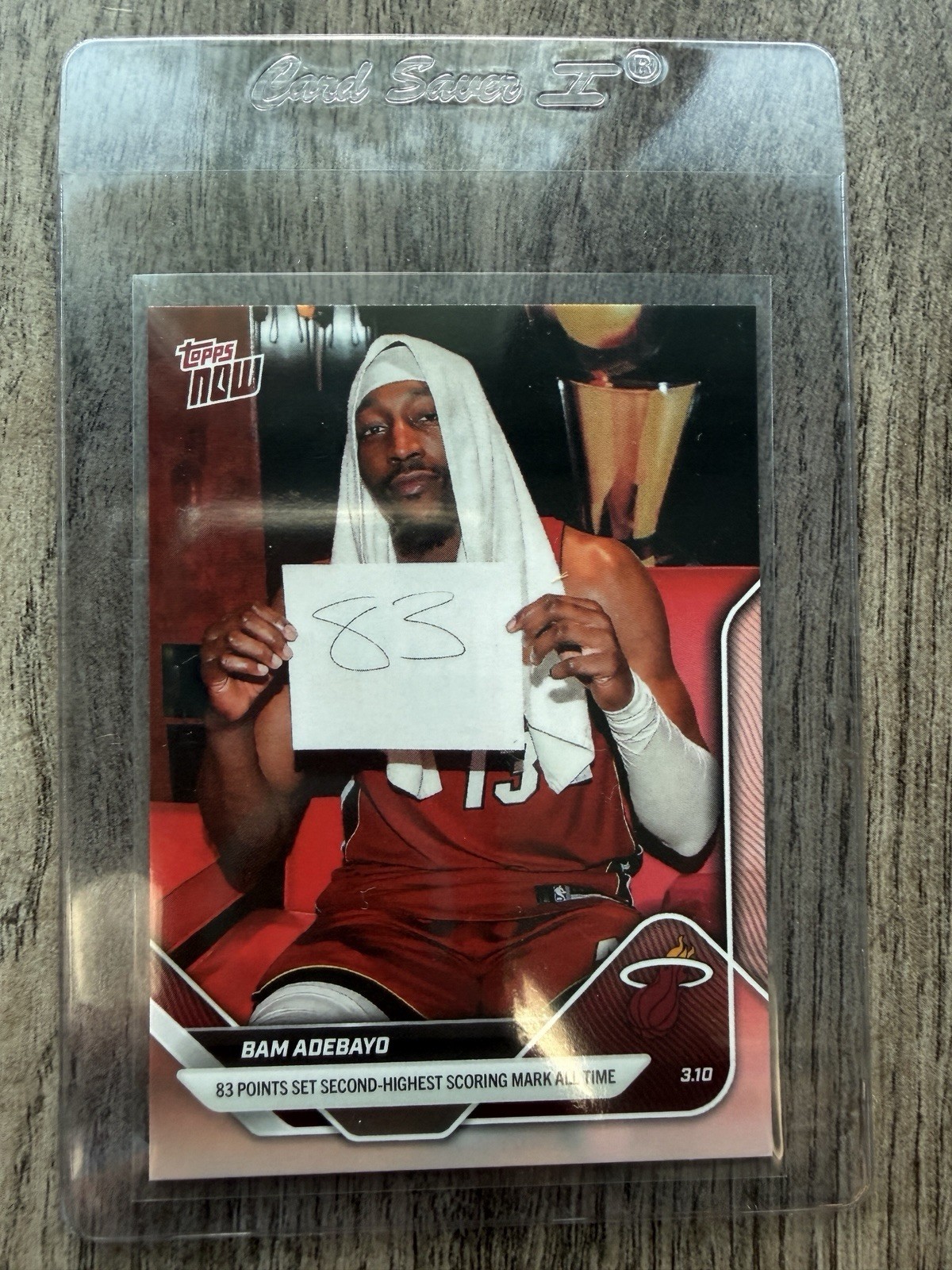 Bam Adebayo 83 Points Game Image Variation 2025-26 NBA Topps NOW #201-SP