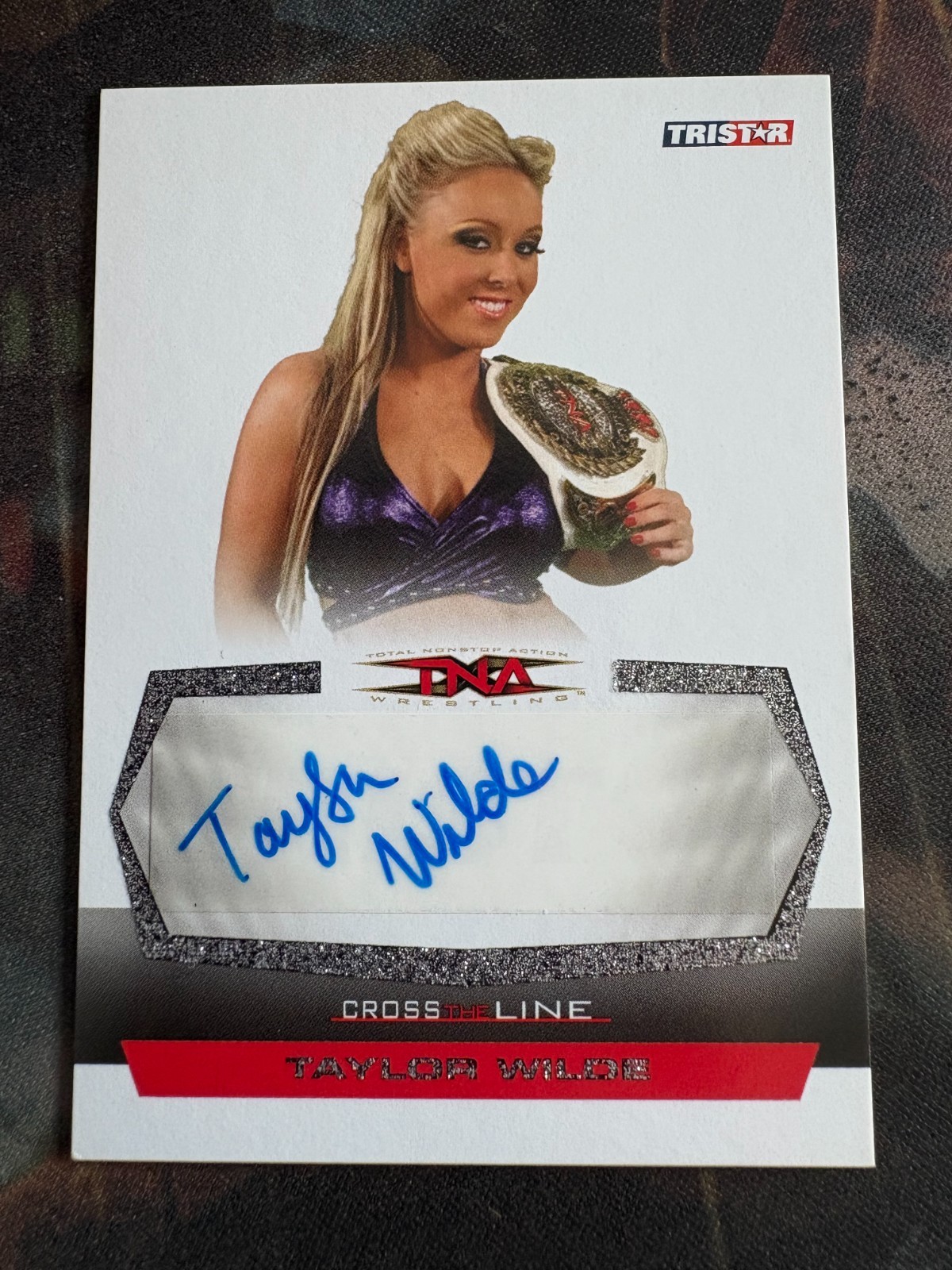 2008 TRISTAR TNA Wrestling Cross the Line Taylor Wilde #C-TW Auto