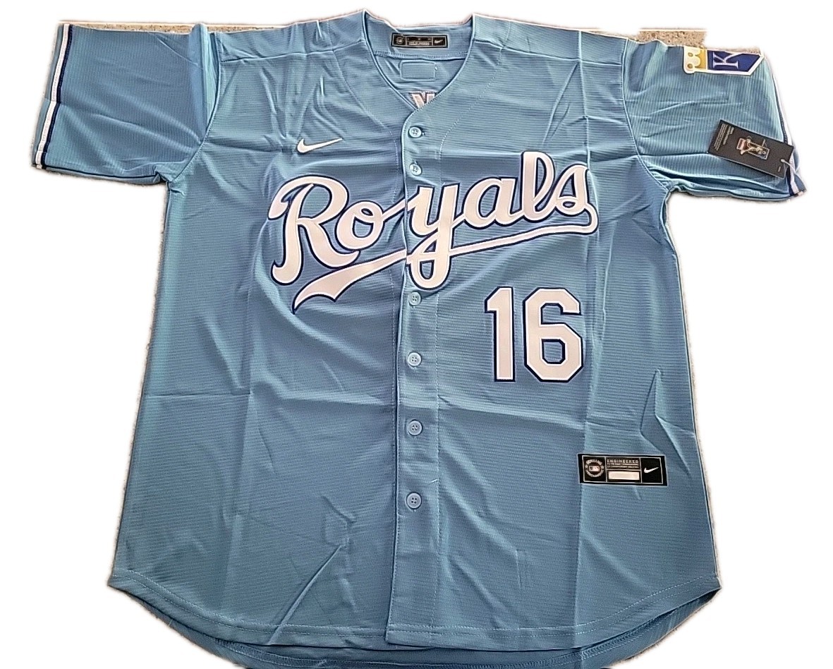 New! Bo Jackson Kansas City Royals Blue Baseball Jersey Adult Men’s XL