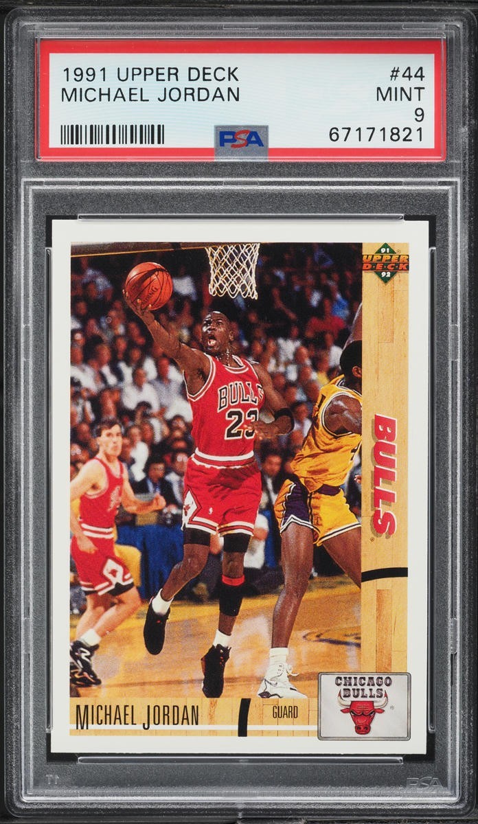 1991 Upper Deck Basketball Michael Jordan #44 PSA 9 MINT