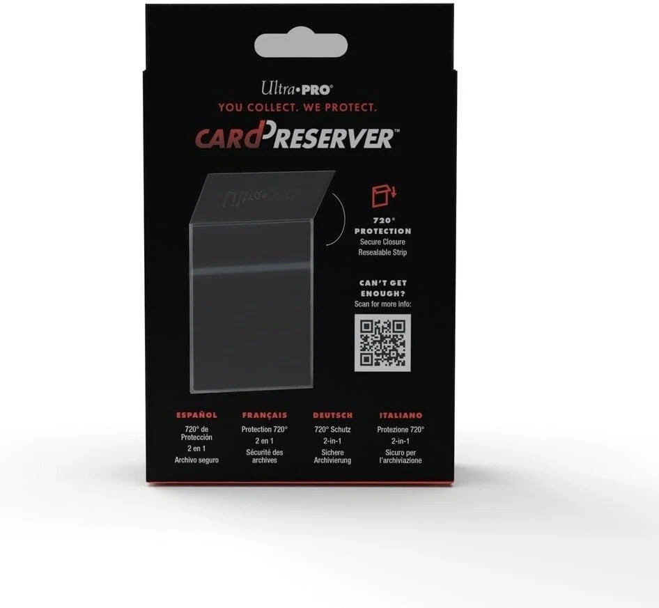Ultra PRO 25 Count 720° Card Preserver Protection Resealable Ultra Clear Card