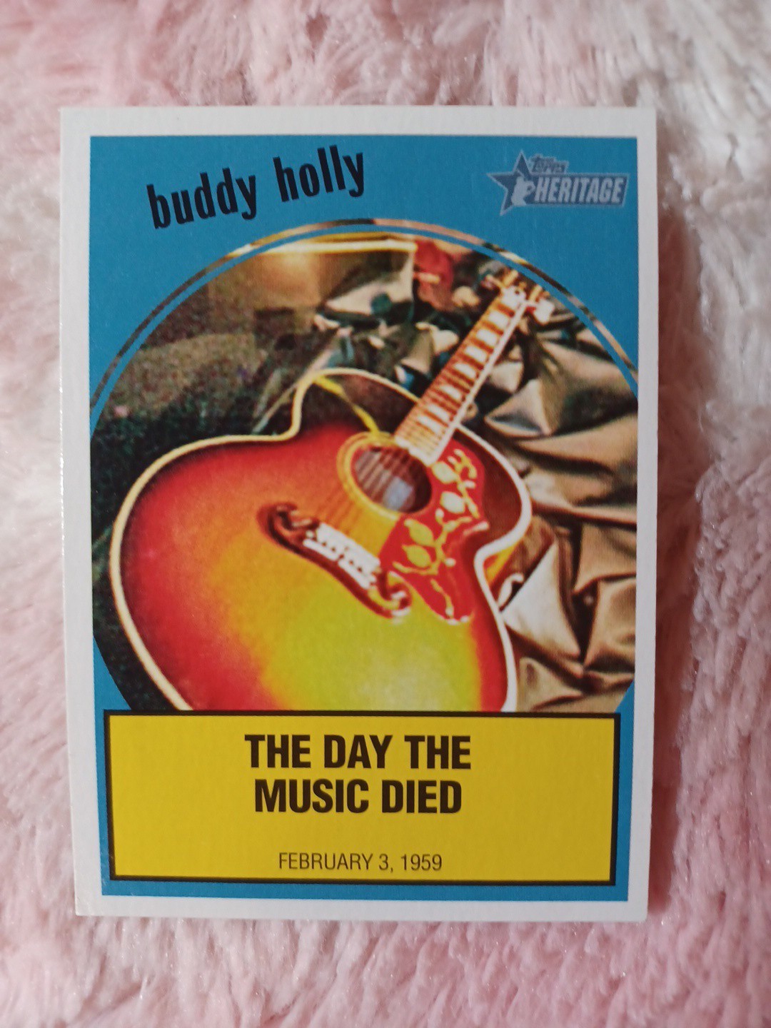 2008 Topps Heritage News Flashback #NF-2 The Day The Music Died Buddy Holly Card