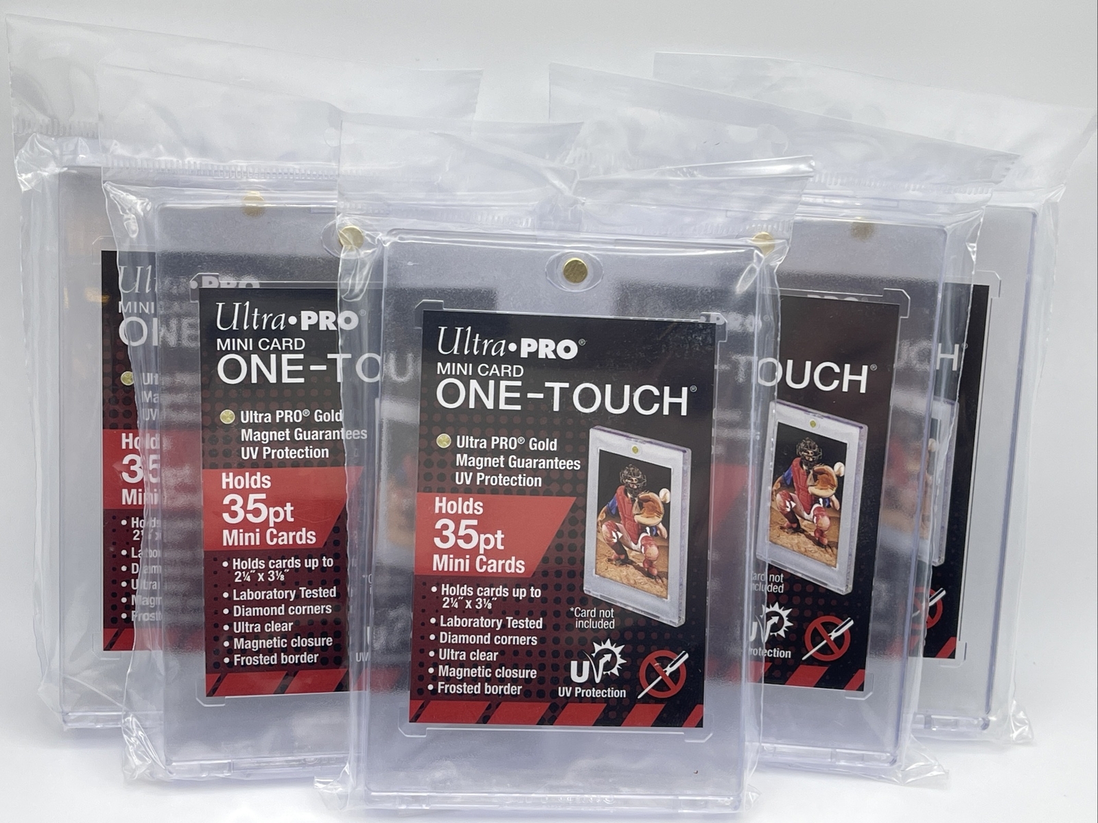 Ultra Pro One-Touch Magnetic Card Holder 35pt Point MINI CARD – Lot of 5