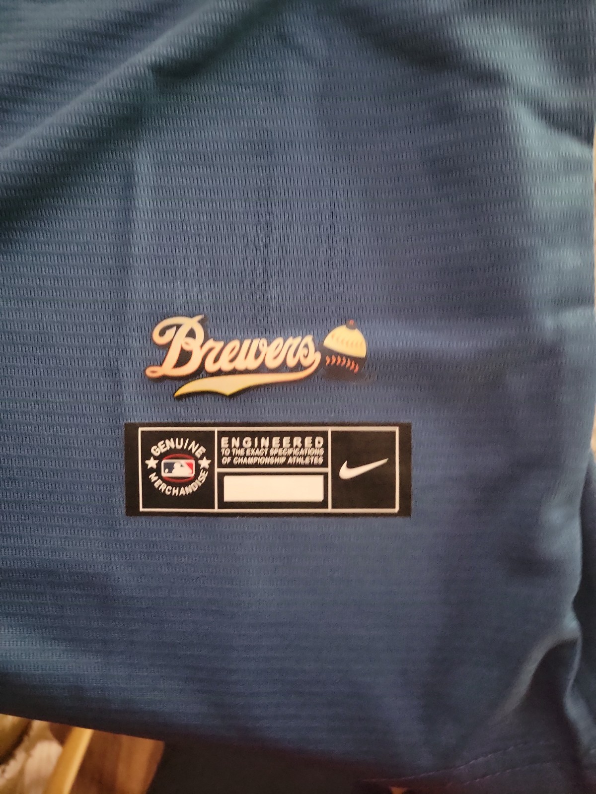 New With Tags Jacob Misiorowski Adult Brewers City Connect Jersey Size XL