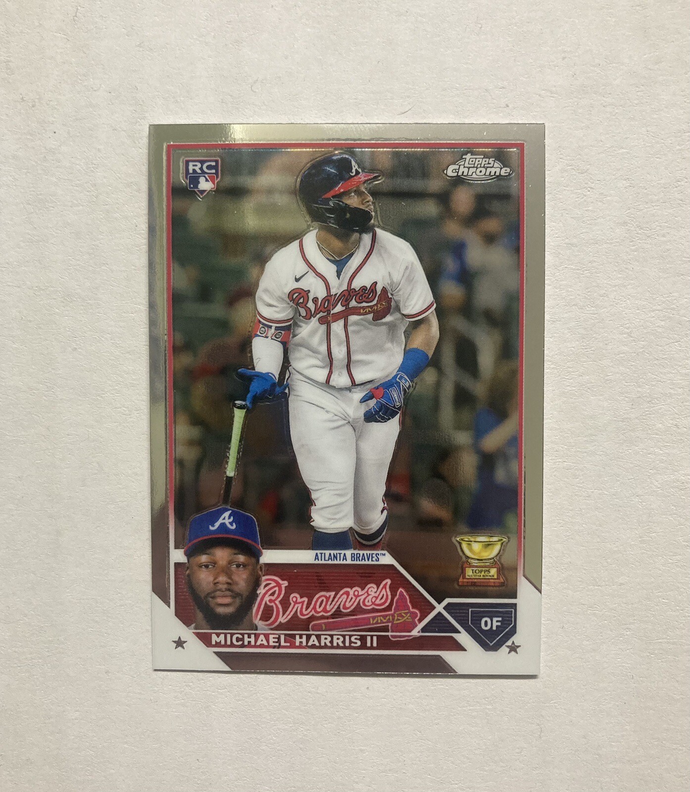 Michael Harris II 2023 Topps Chrome Base #79 Rookie Card RC Gold Cup Braves