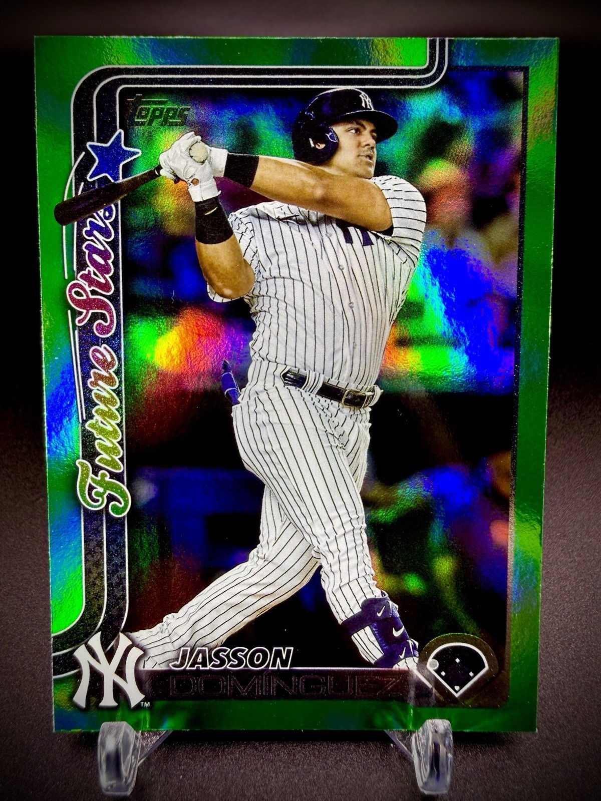 ⚾️🔥2025 Topps Series 2 Jasson Dominguez Future Stars Green Holofoil /99 SP🔥⚾️