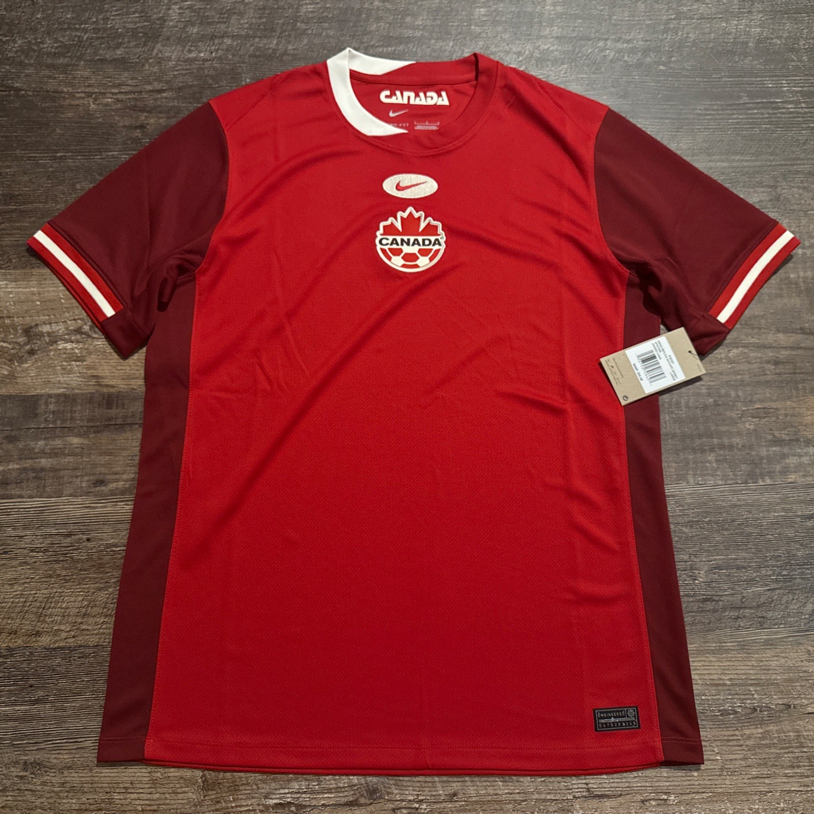 2024 Nike Men’s Canada National Team Home Red Soccer Jersey Large L