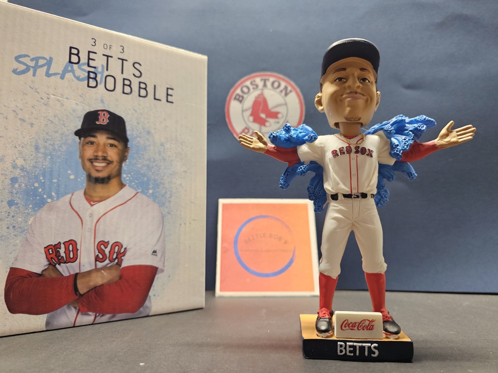 Mookie Betts Boston Red Sox MLB 2018 SGA Bobblehead NIB Splash Bobble