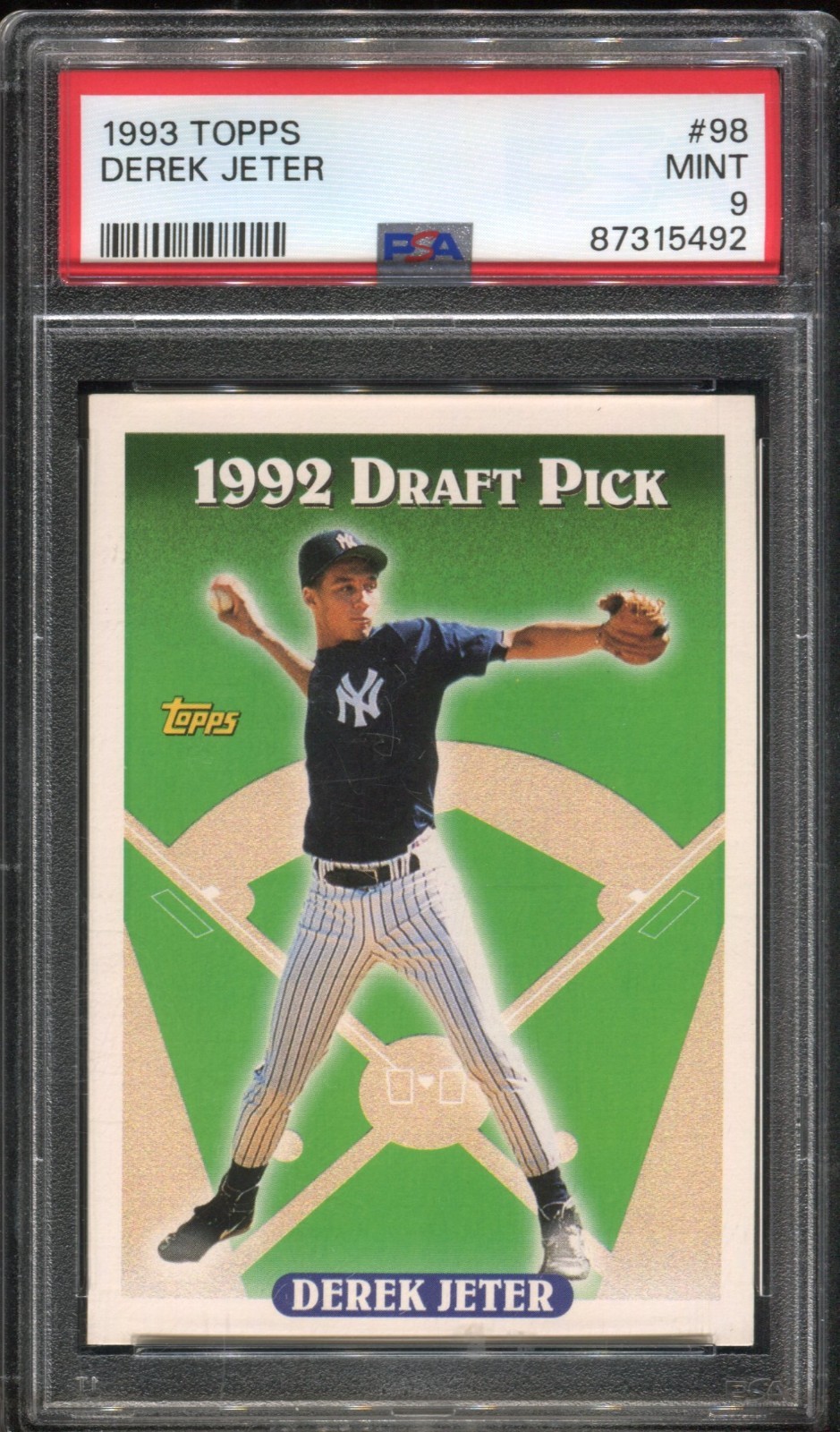 1993 Topps Derek Jeter #98 RC HOF PSA 9