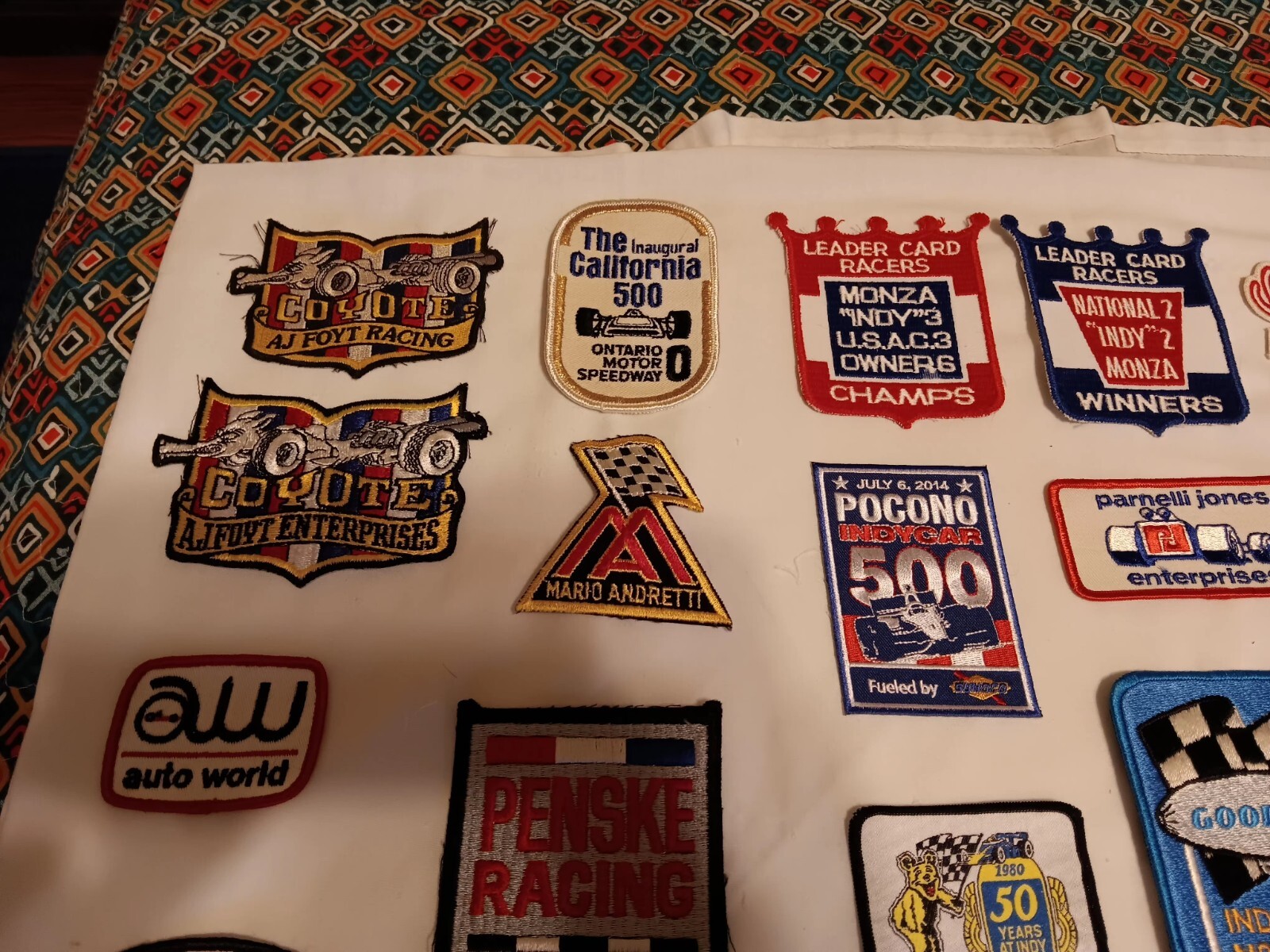 Indy/champ Car Patch Collection 75 Pcs In All
