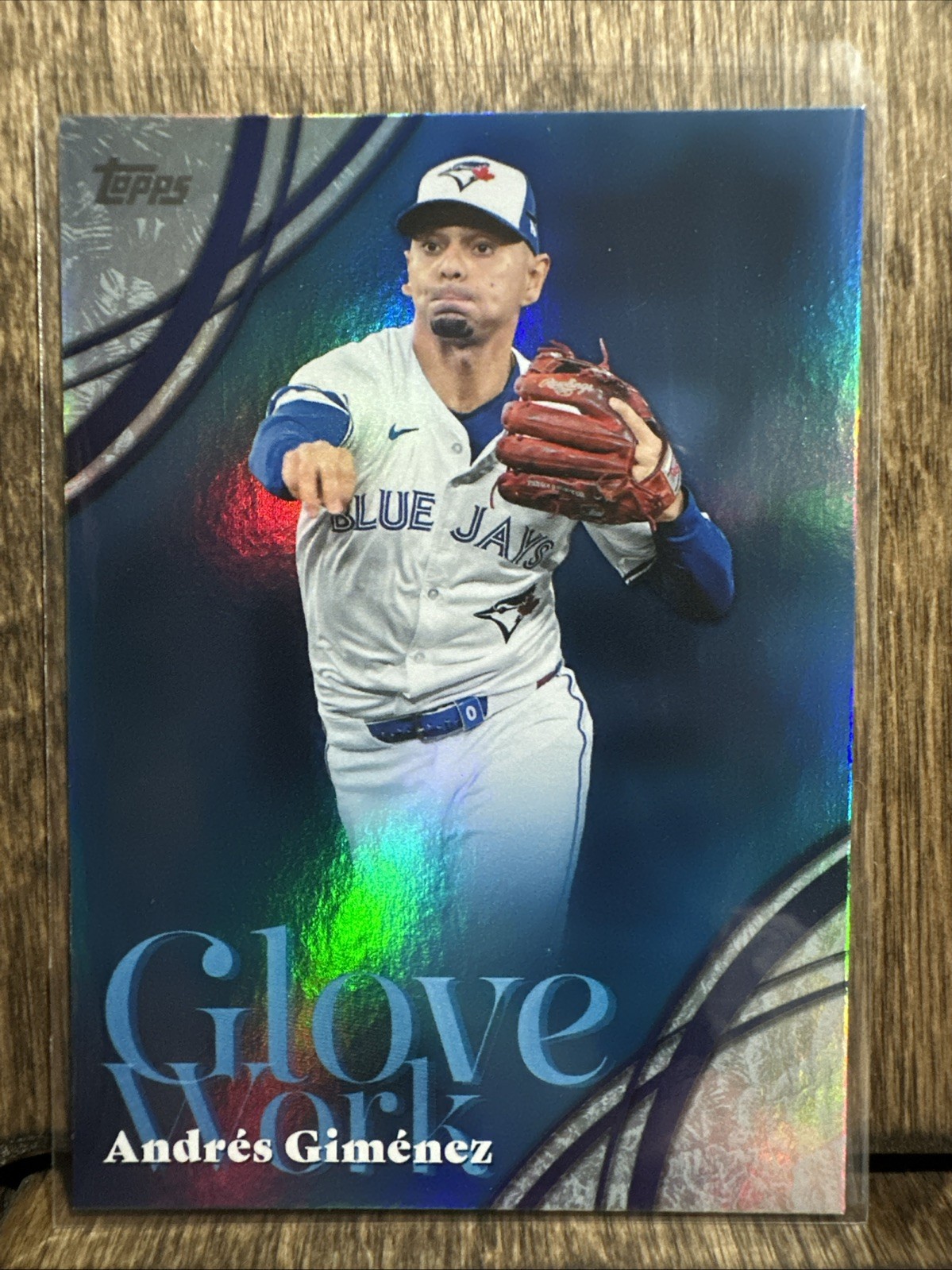 2026 Topps Series 2 Andres Gimenez Glove Work #GW-36 Toronto Blue Jays