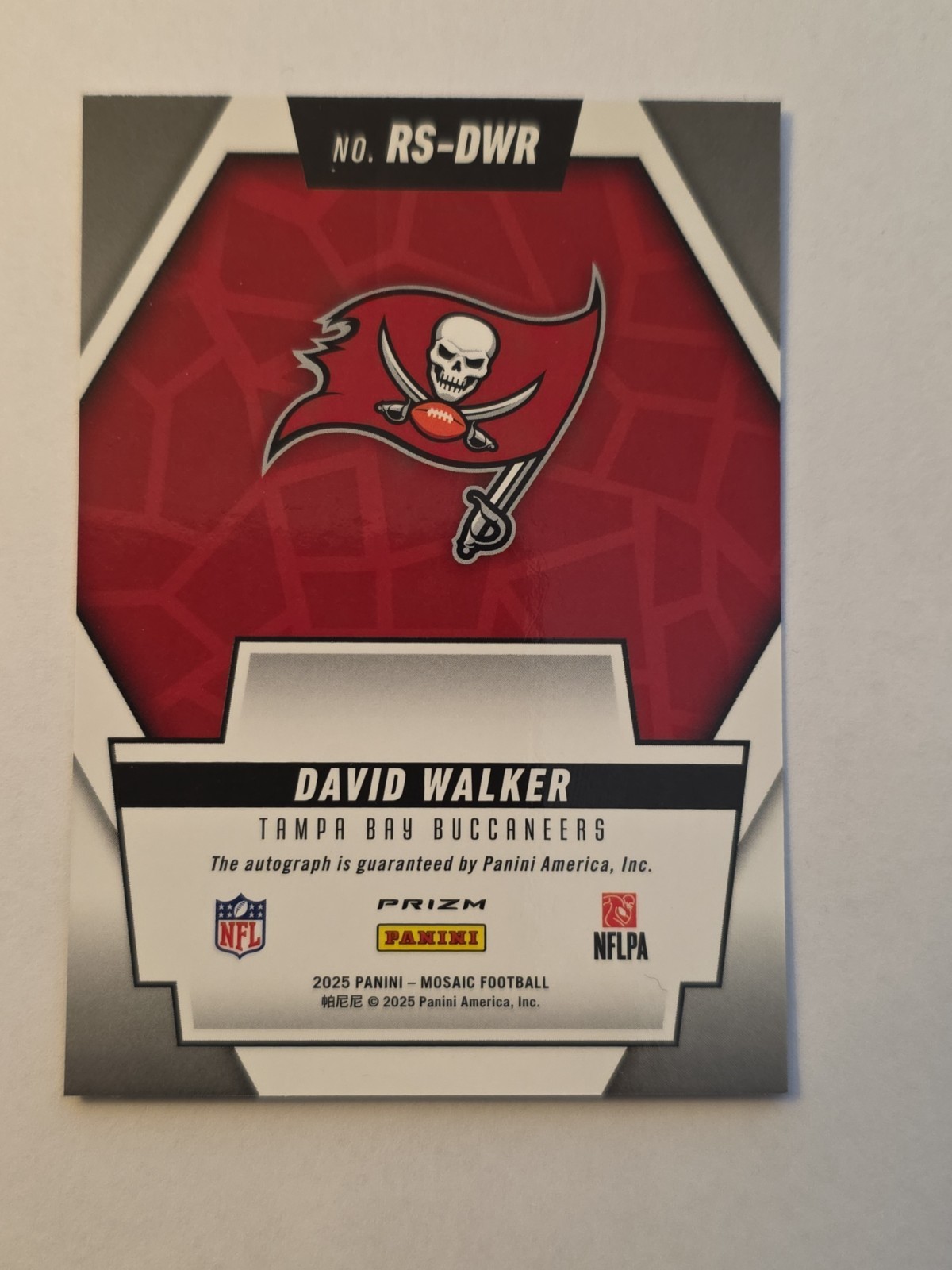 2025 Panini Mosaic – Rookie Scripts David Walker #RS-DWR (AU)