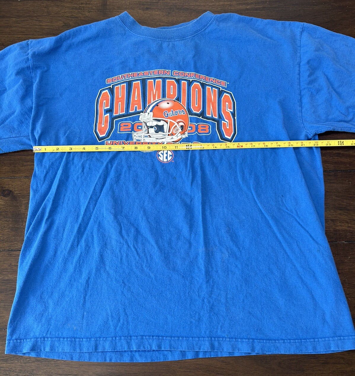 Florida Gators 2009 Y2K Southeastern Conference Champions Blue T-shirt