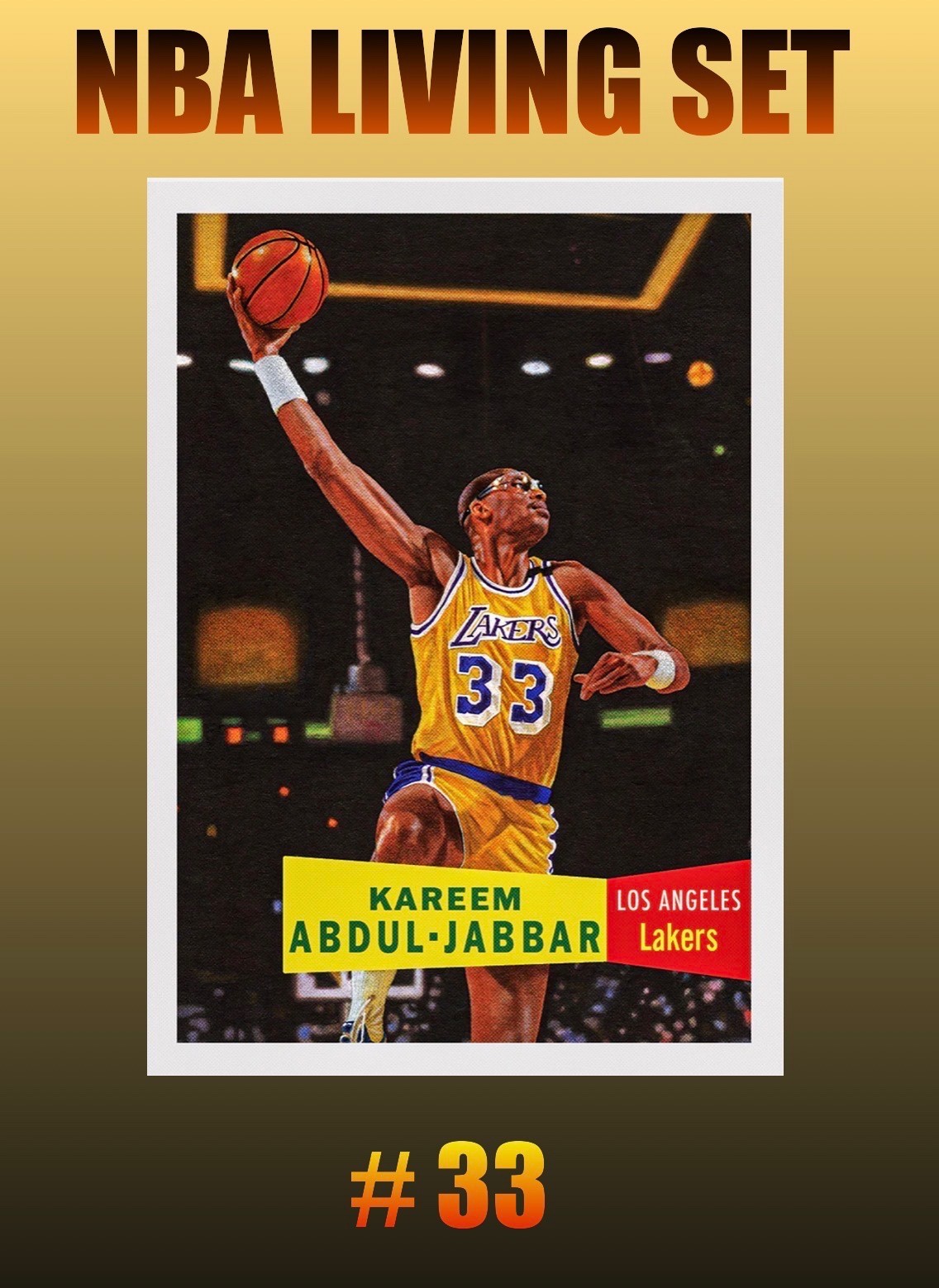 💥KAREEM ABDUL-JABBAR💥2025-26 Topps NBA Living Set #33 -PRESALE – Lakers