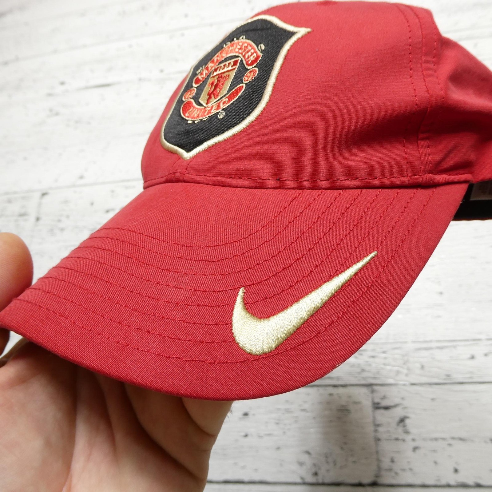 Manchester United Hat Cap Strap Back Mens Red Soccer Football Club Nike