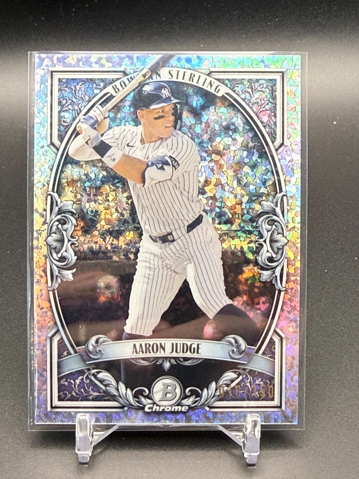 2026 Bowman CHROME STERLING MINI DIAMOND/150 Aaron Judge #BST-4 – NY Yankees