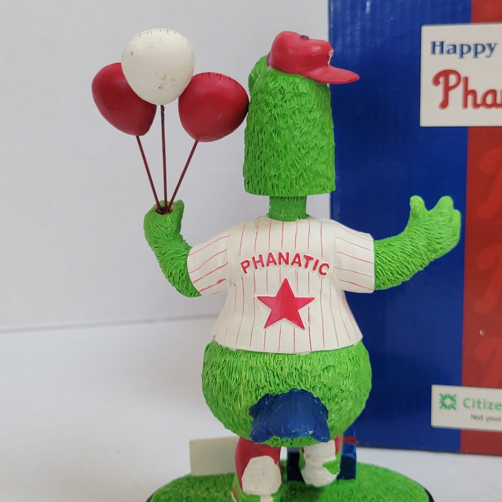 2007~ Phillie Phanatic~ “Happy Birthday Phanatic”`~BD&A Bobblehead Mascot~ READ