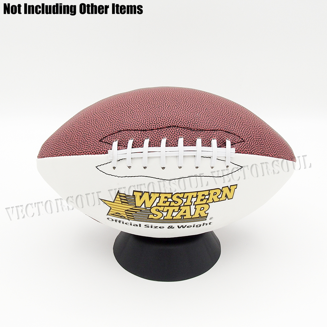 US Black Ball Stand Display Holder Plastic- Basketball Football Soccer Rugby