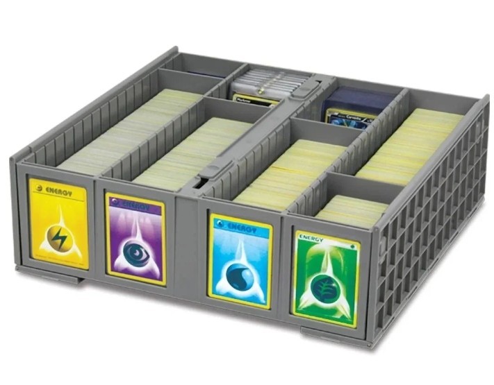BCW Collectible Card Bin 3200 Ct – Gray – Fits BCW Magnetics and Toploaders