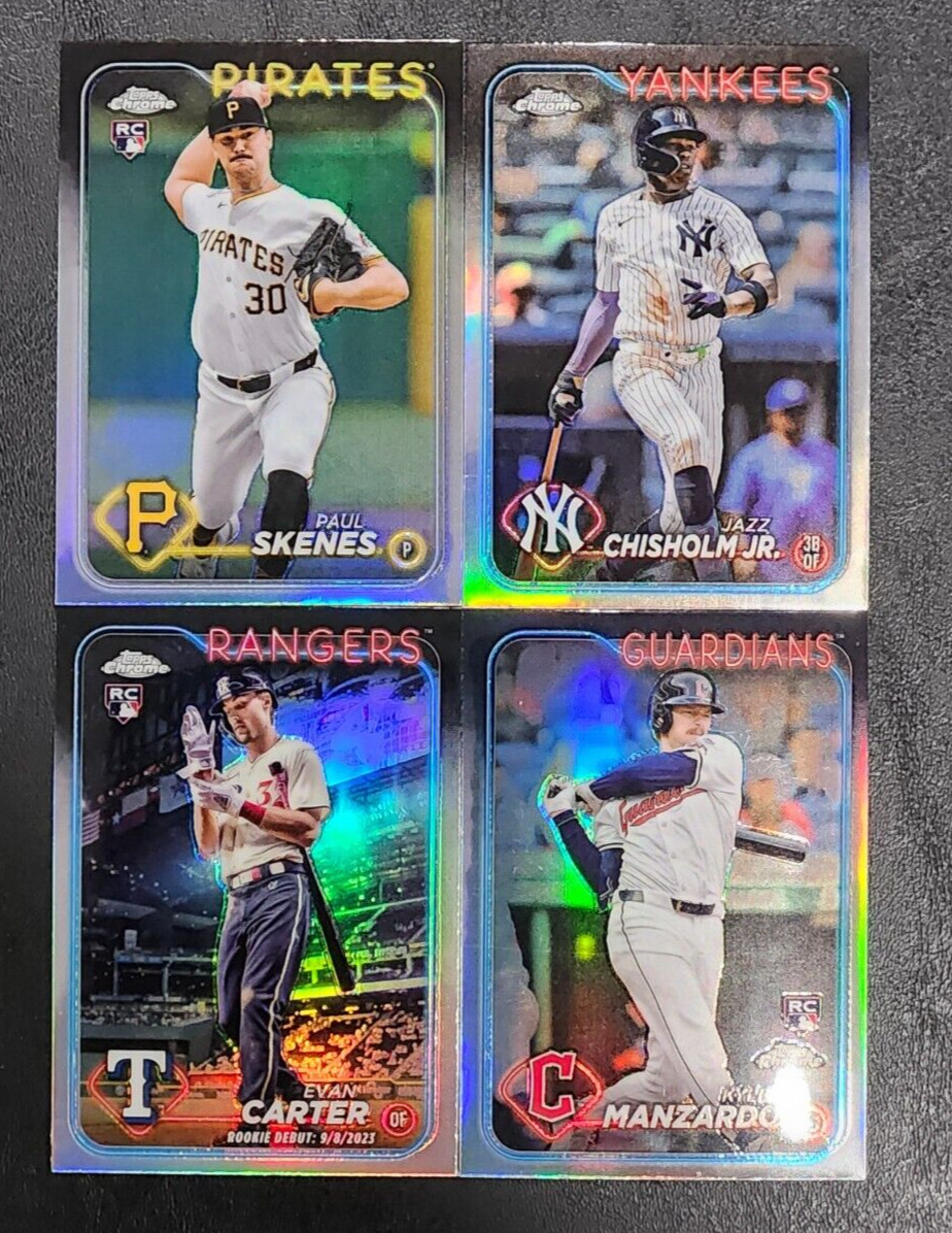 2024 Topps Chrome Update REFRACTORS with Rookies You Pick the Card