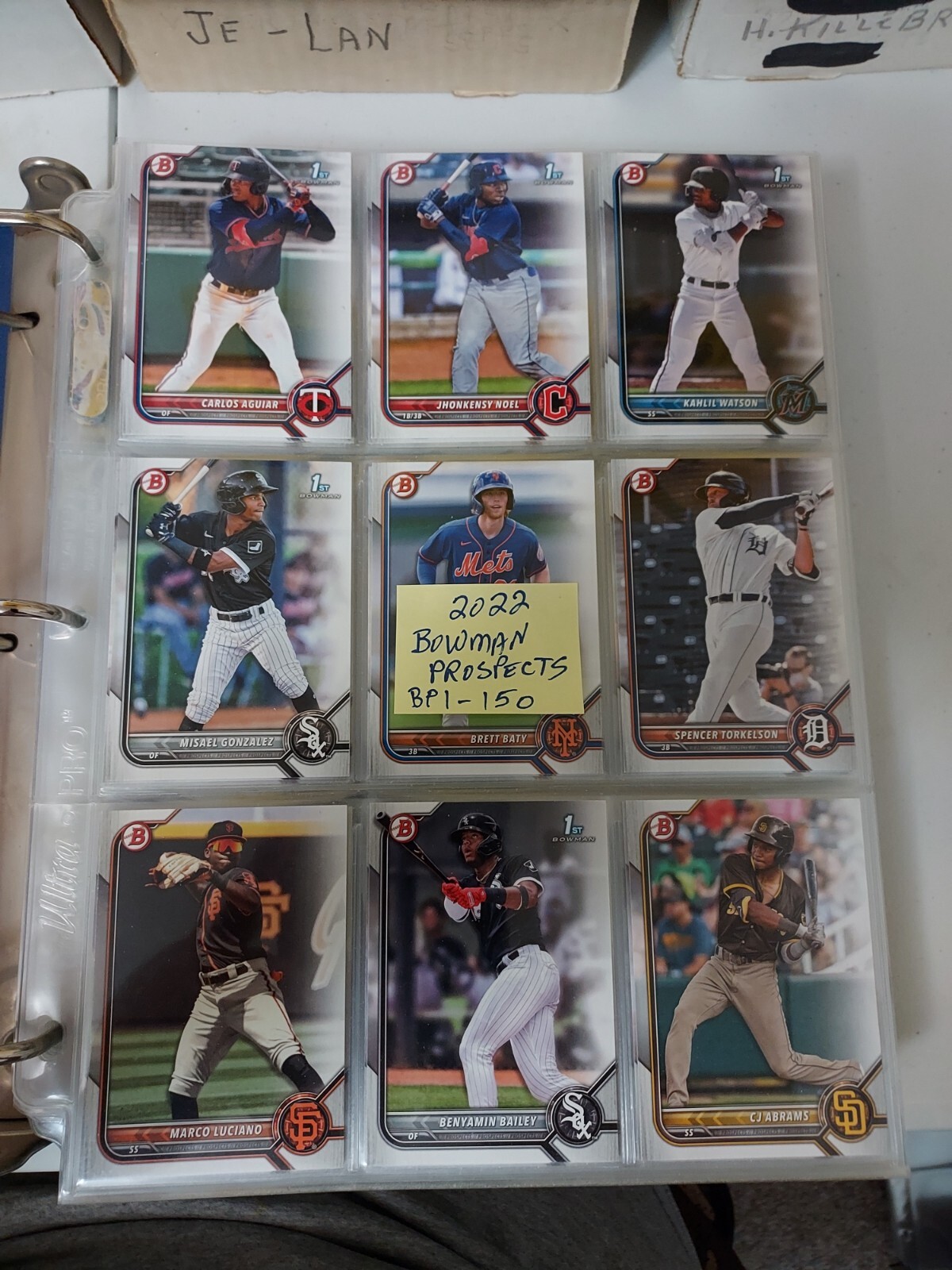 2022 Bowman Prospects set, cards BP1-BP150, FREE shipping