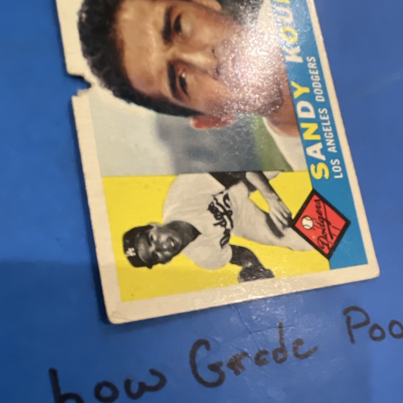 1960 Topps Baseball Card Lot Sandy Koufax, Hodges, Roseboro, Alston, Howard RC