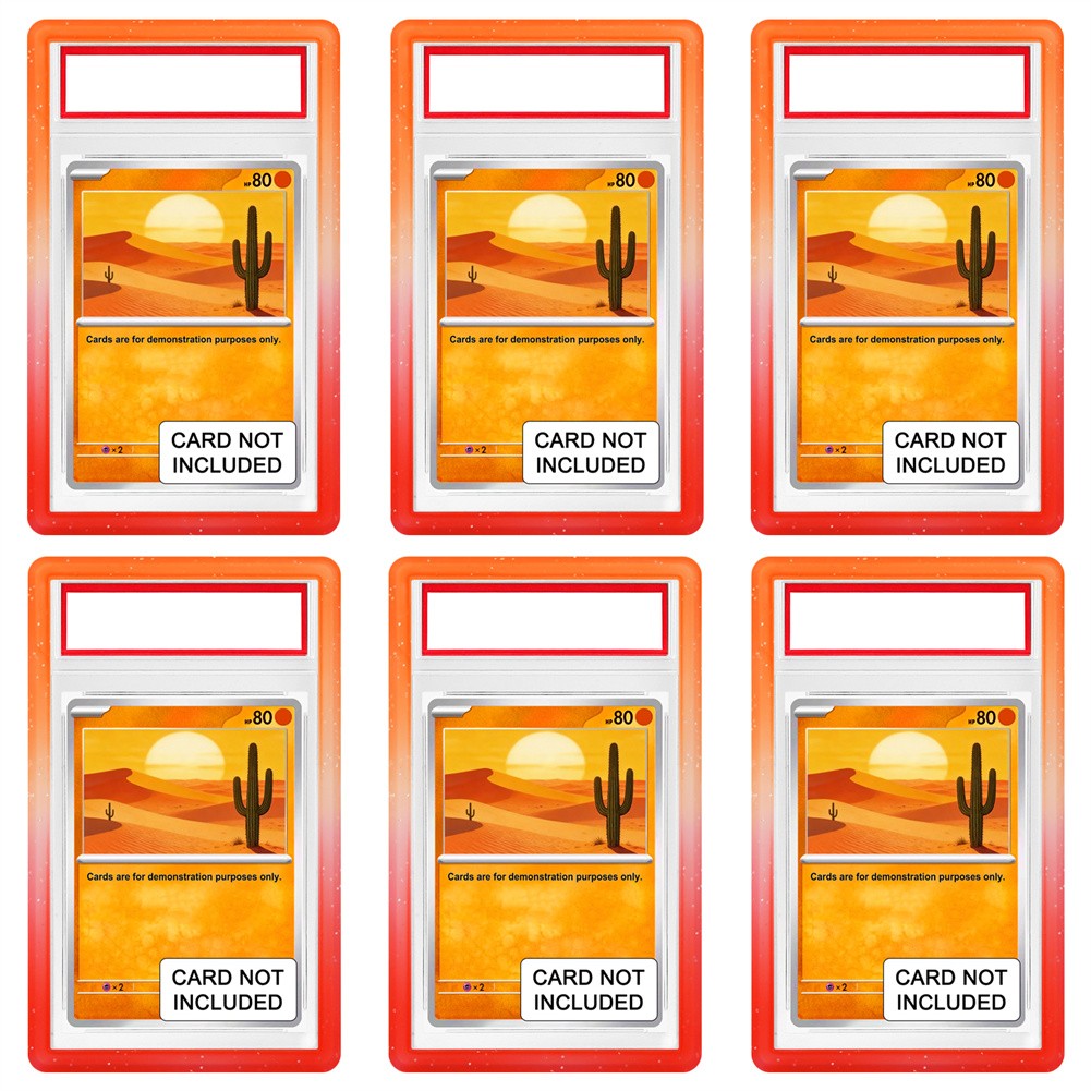 1-30x Gradient Graded Card Slab Bumper Guard Protector Skin TPU STACKABLE