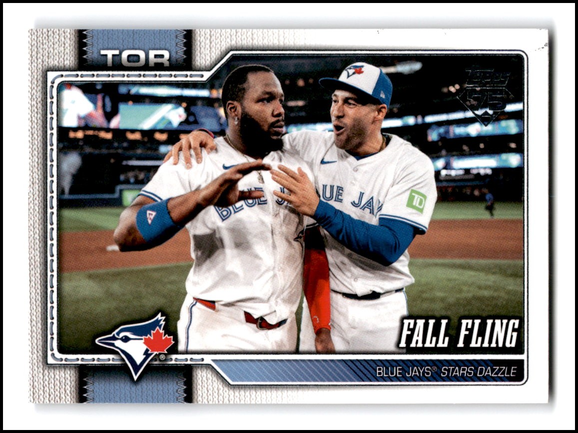 2026 Topps #356 Fall Fling (Vladimir Guerrero Jr. / George Springer) Series 2