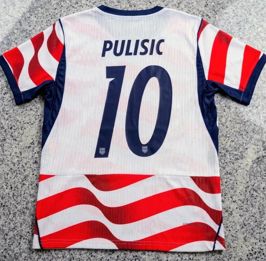 Preorder New Product Launch – USA Team Pulisic No. 10 Soccer Jersey S-4XL