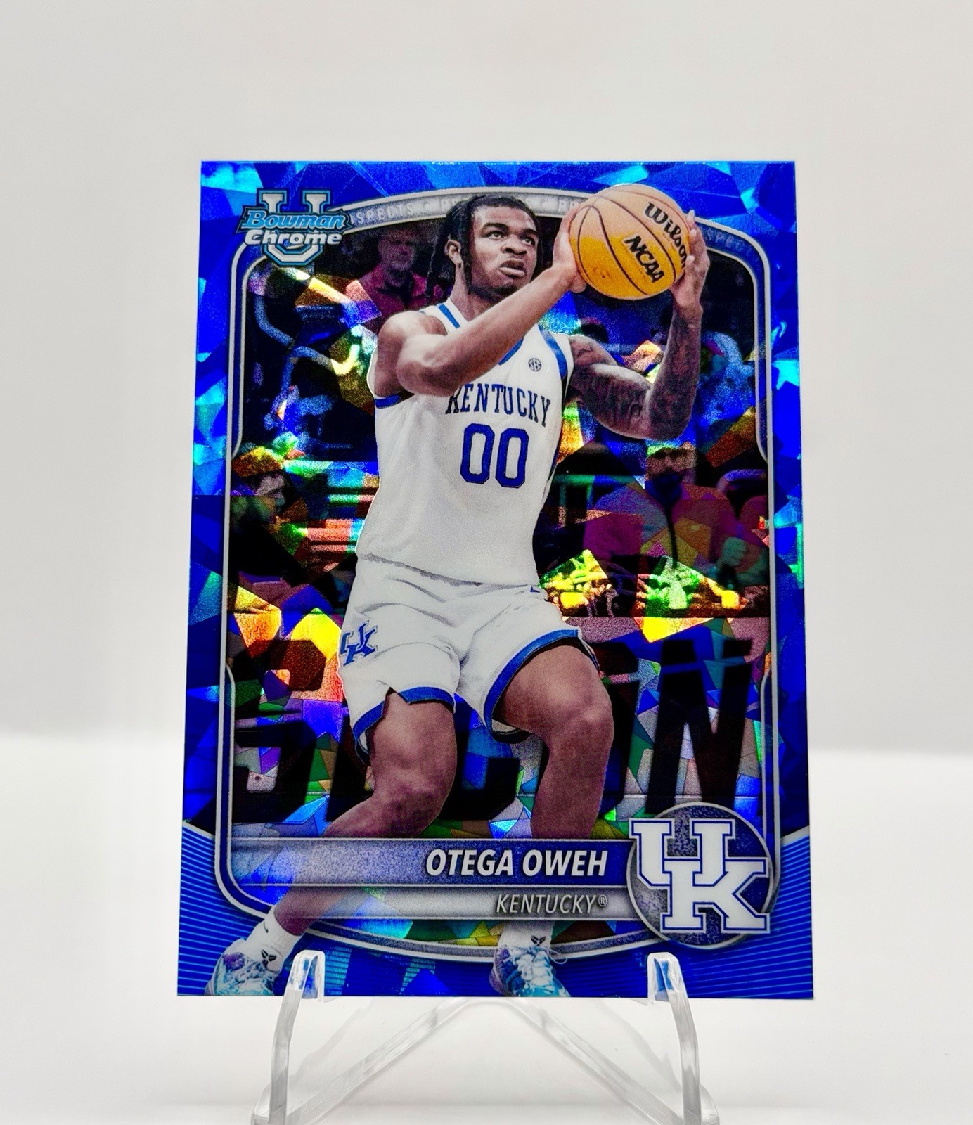 OTEGA OWEH 2025-26 Bowman Sapphire Rookie Blue RC #BCP-98 Kentucky OKC Thunder