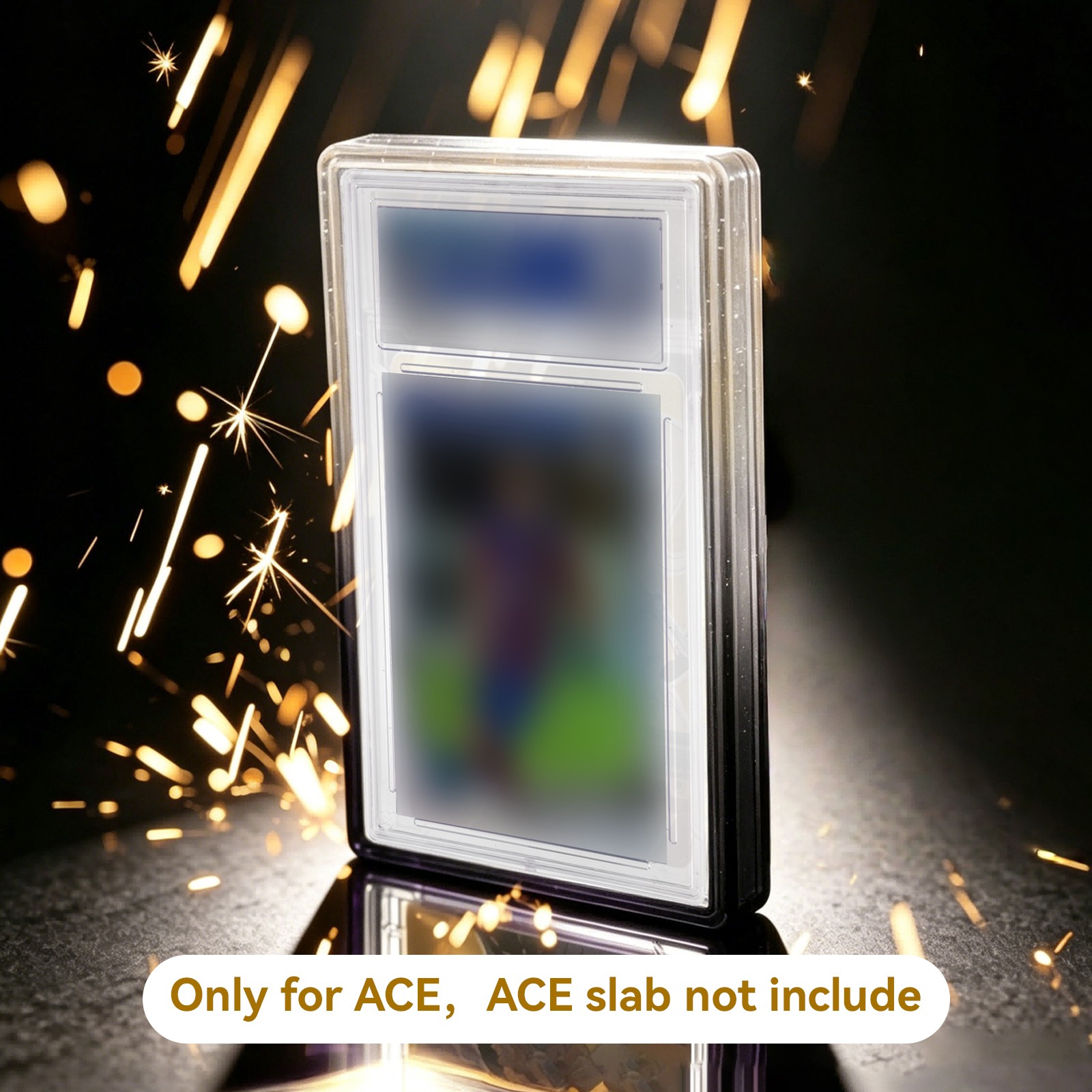 Graded Card Slab Bumper Guard Protector TPU Case w/ Clear Back for ACE Trading