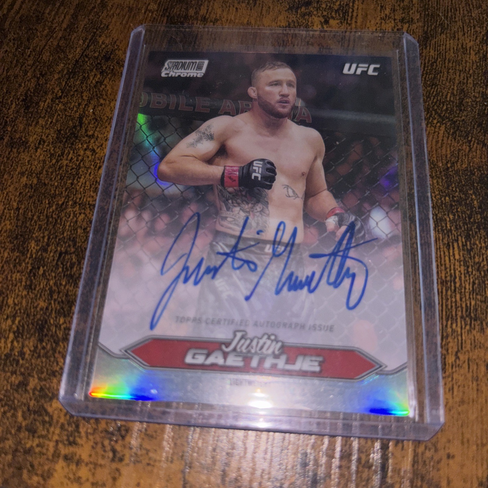 2025 Topps Stadium Club Chrome UFC – Autograph – Justin Gaethje
