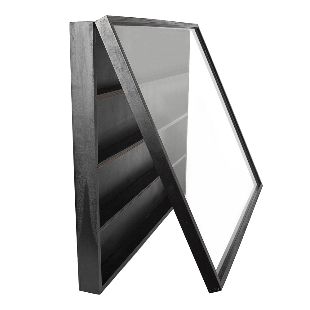 Wooden Graded Trading Card Display Case for 36 Sport Baseball Football Cards