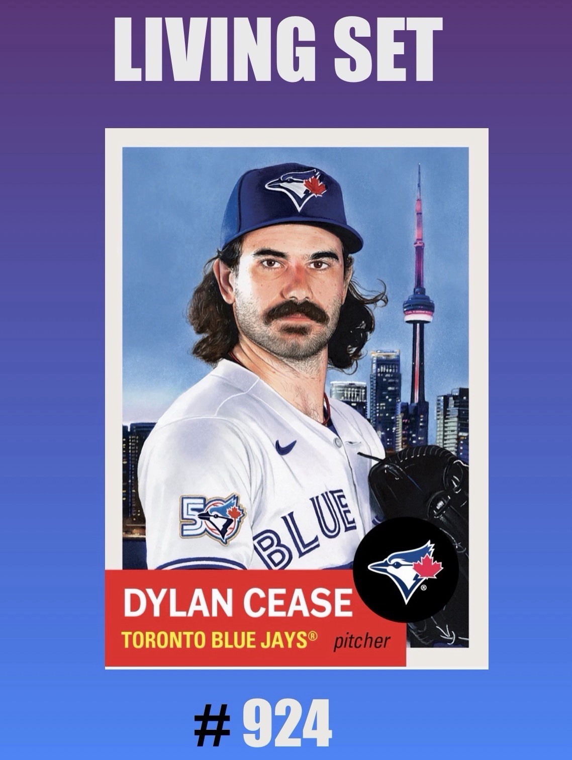 💥DYLAN CEASE💥Topps Living Set 924 Toronto Blue Jays