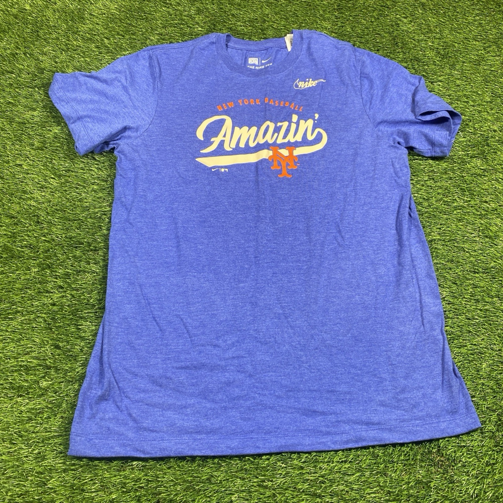 New York Mets Nike Shirt Mens Medium Blue MLB Baseball