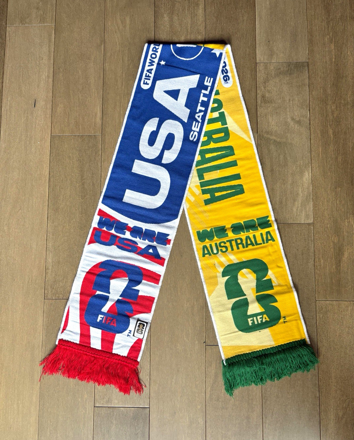 FIFA World Cup 2026 USA vs Australia Official Matchday Scarf Bundle NEW SOLD OUT