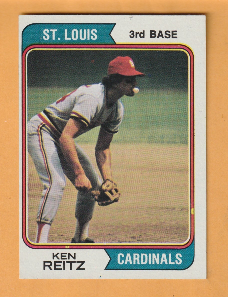 Ken Reitz St. Louis Cardinals 1974 Topps #372 Daly City California