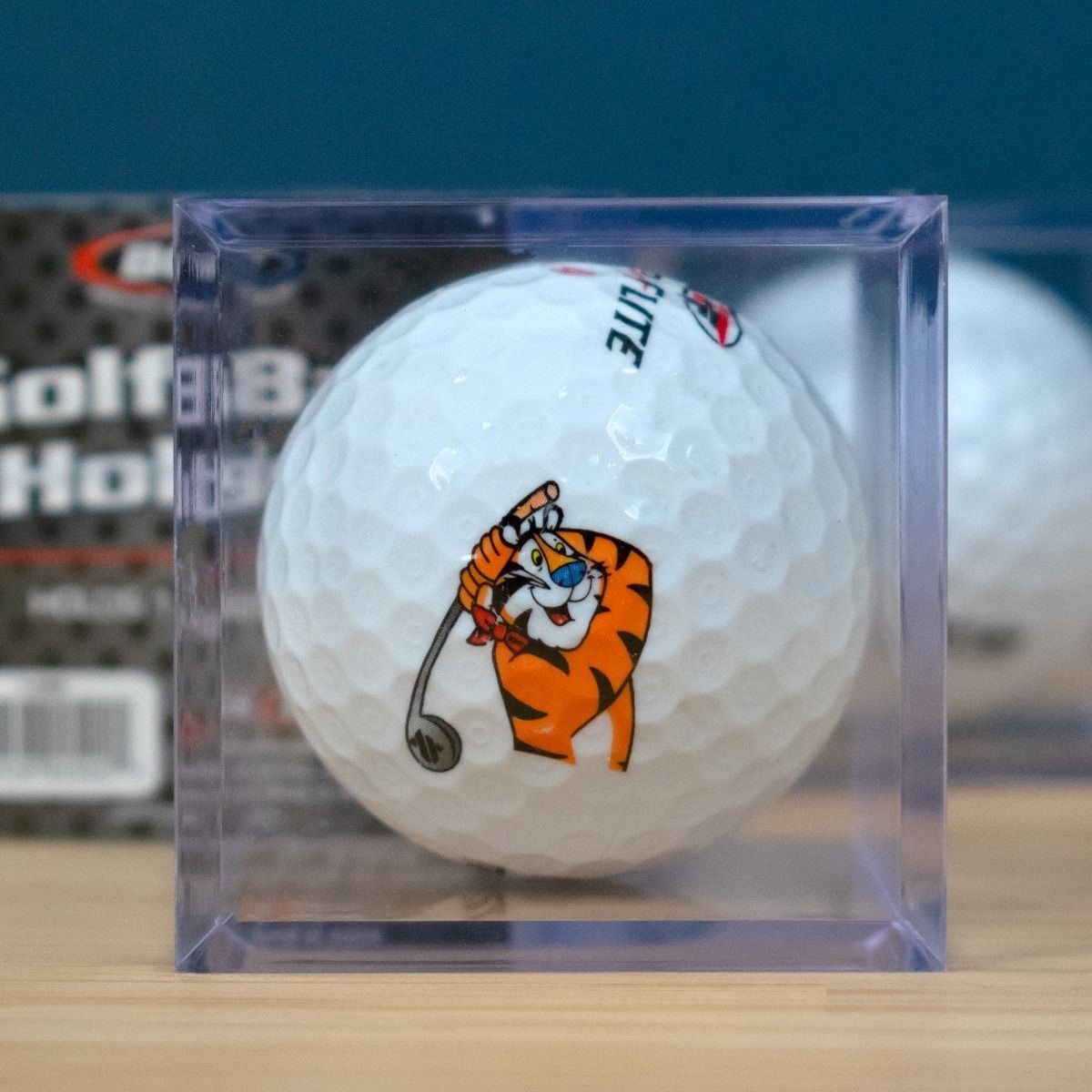 Golf Ball Display Plastic Clear Case Cube Square Stackable Holder Autograph BCW
