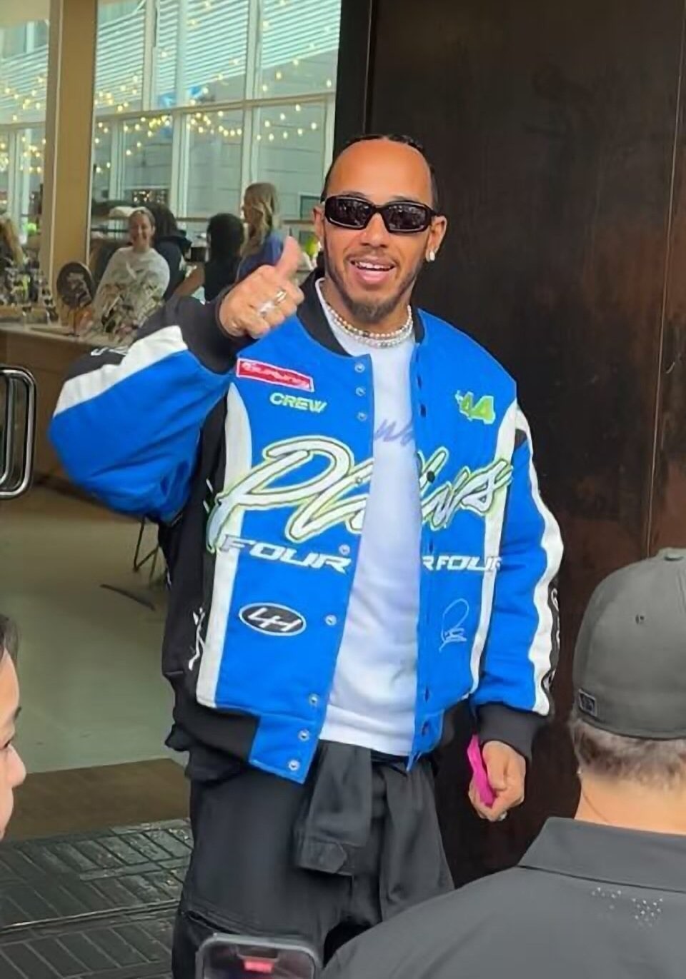 +44 Lewis Hamilton Crew Bomber Jacket PLUS 44 Still We Rise 2XL New