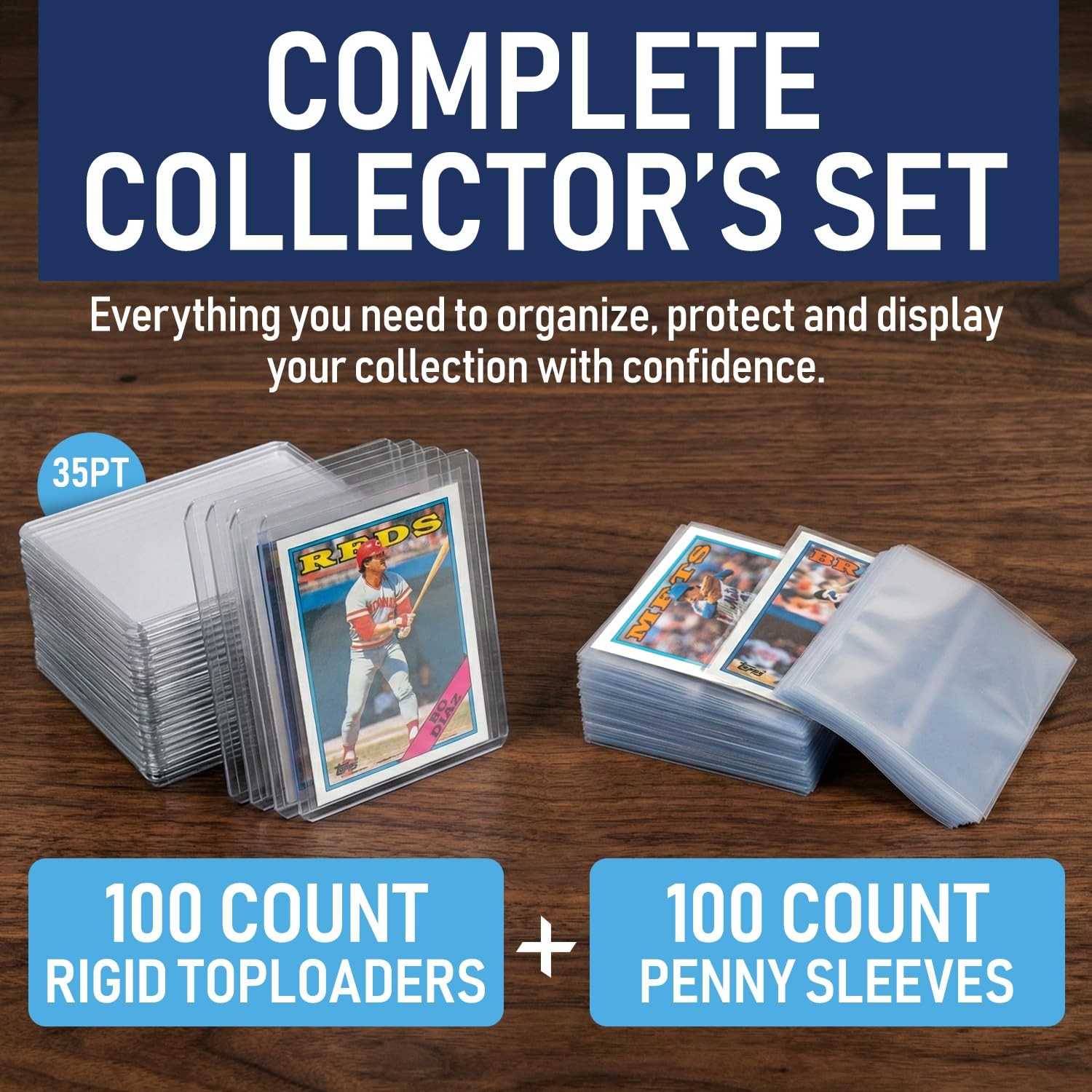 Rigid Top Loaders 3×4 Bulk Protectors MTG TCG Baseball Sports Football