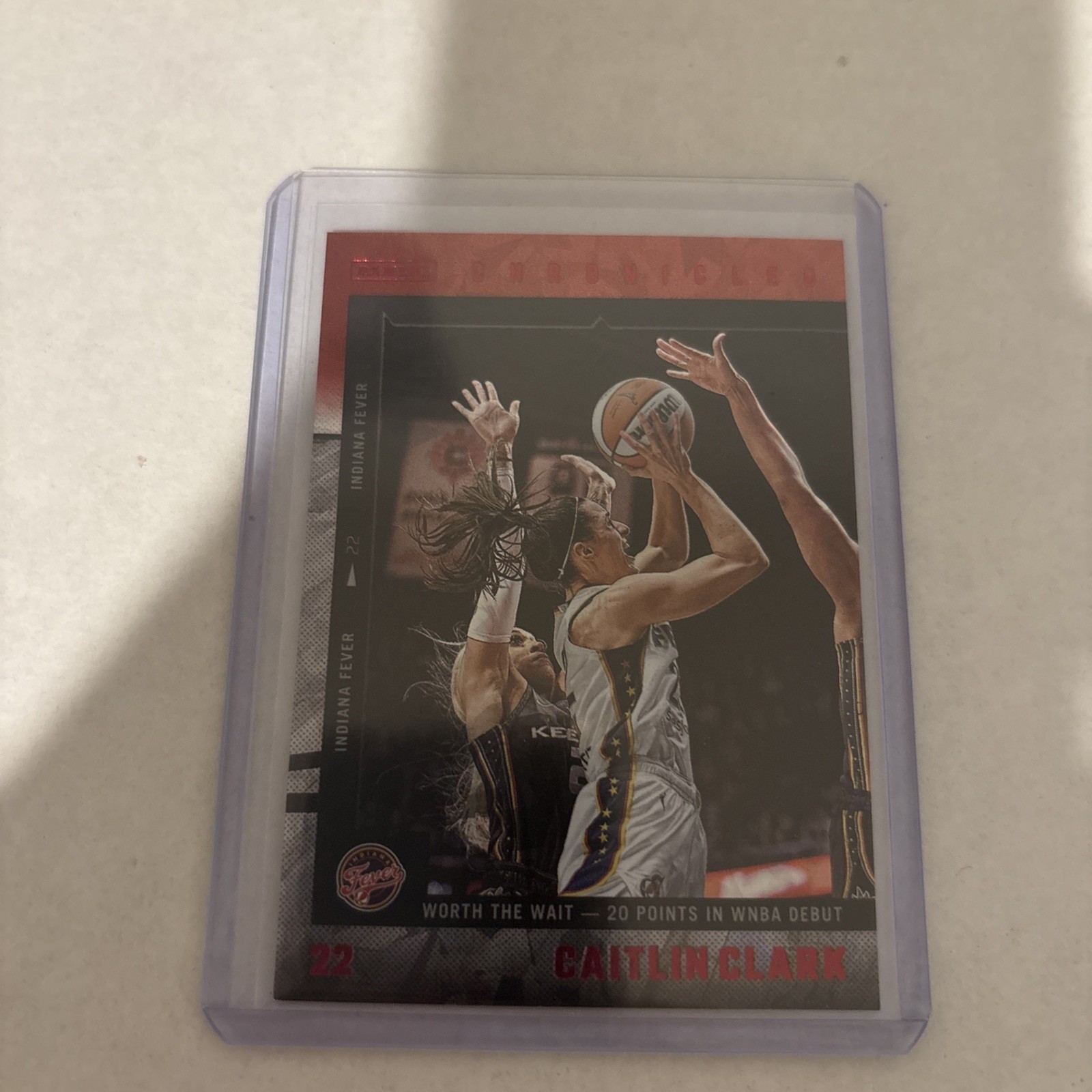 2025 Panini Caitlin Clark Chronicled WNBA Red Holo #2 Fever