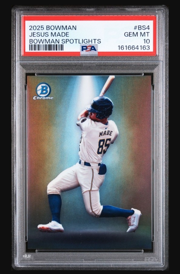2025 Bowman JESUS MADE Spotlight SSP Case Hit 🔥🔥🔥PSA 10