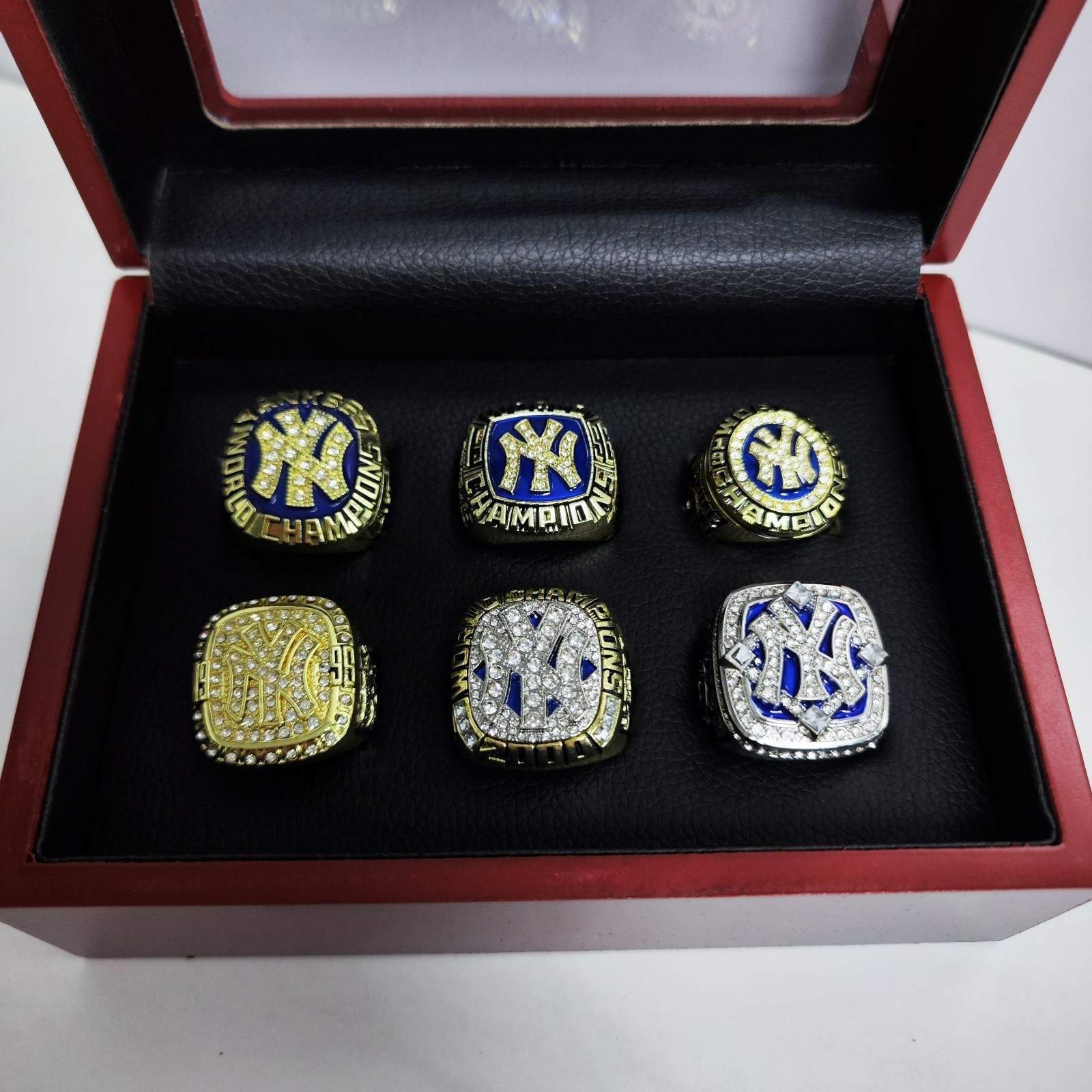 New York Yankees World Series Championship 6 Rings Set W Box