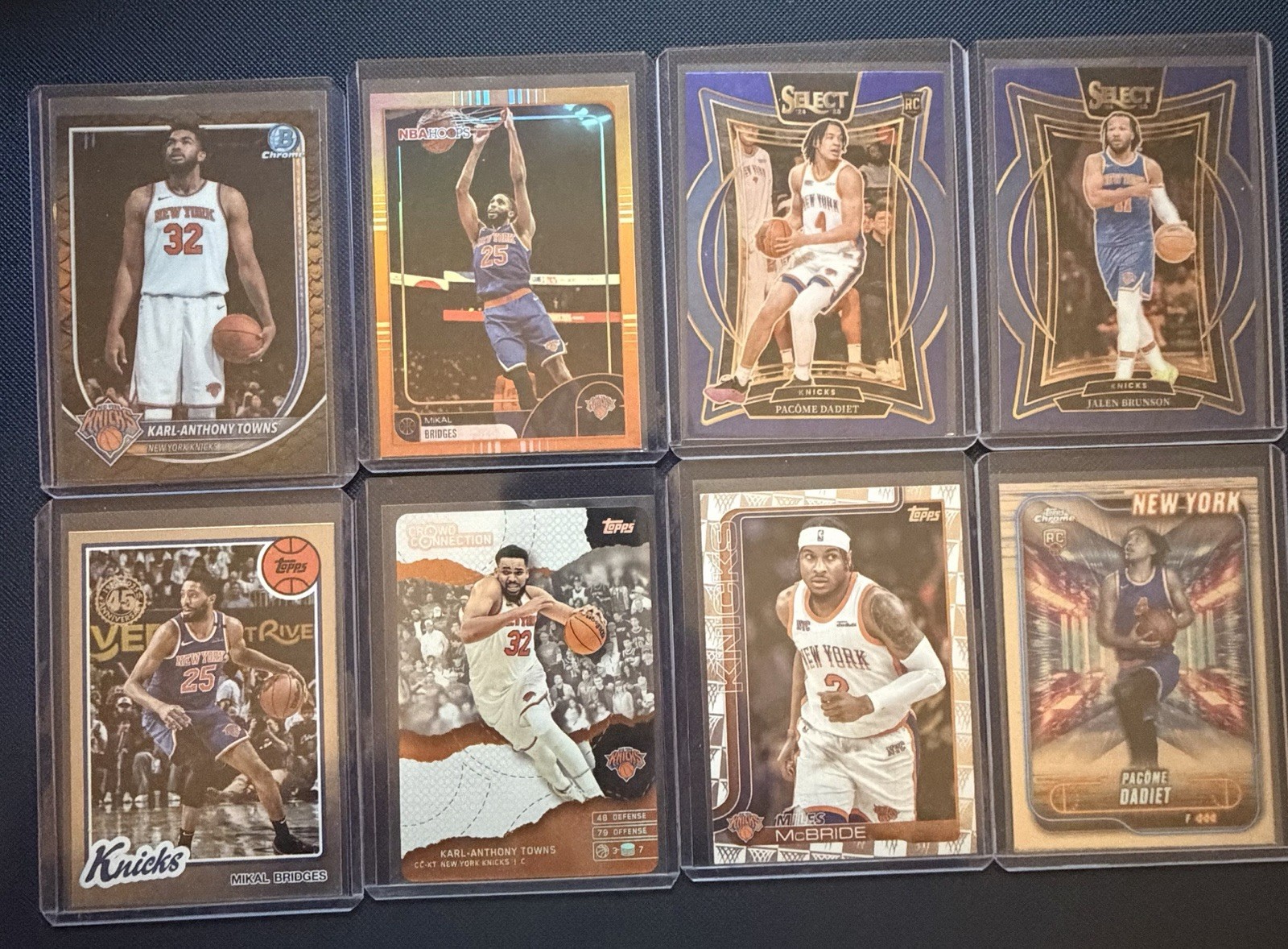 Topps New York Knicks 2024-25 13 Card Lot Brunson Towns Bridges Hoops
