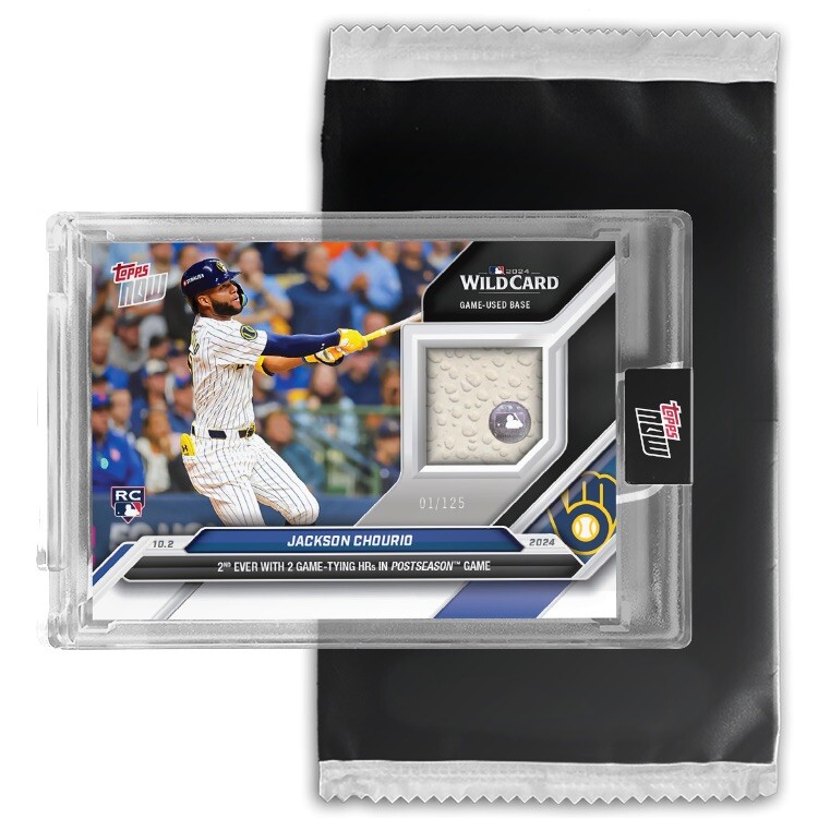 Game Used Base Relic #/125 Jackson Chourio 2024 MLB TOPPS NOW #795 Presale