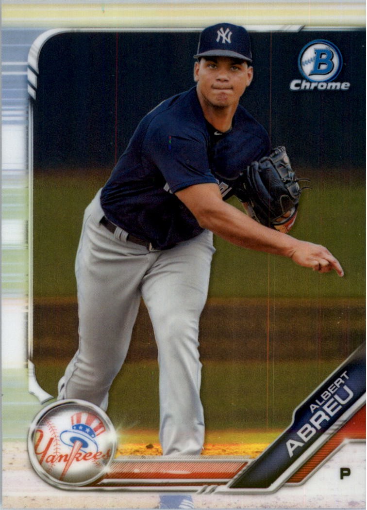 2019 Bowman Chrome Draft #BDC37 Albert Abreu – BB