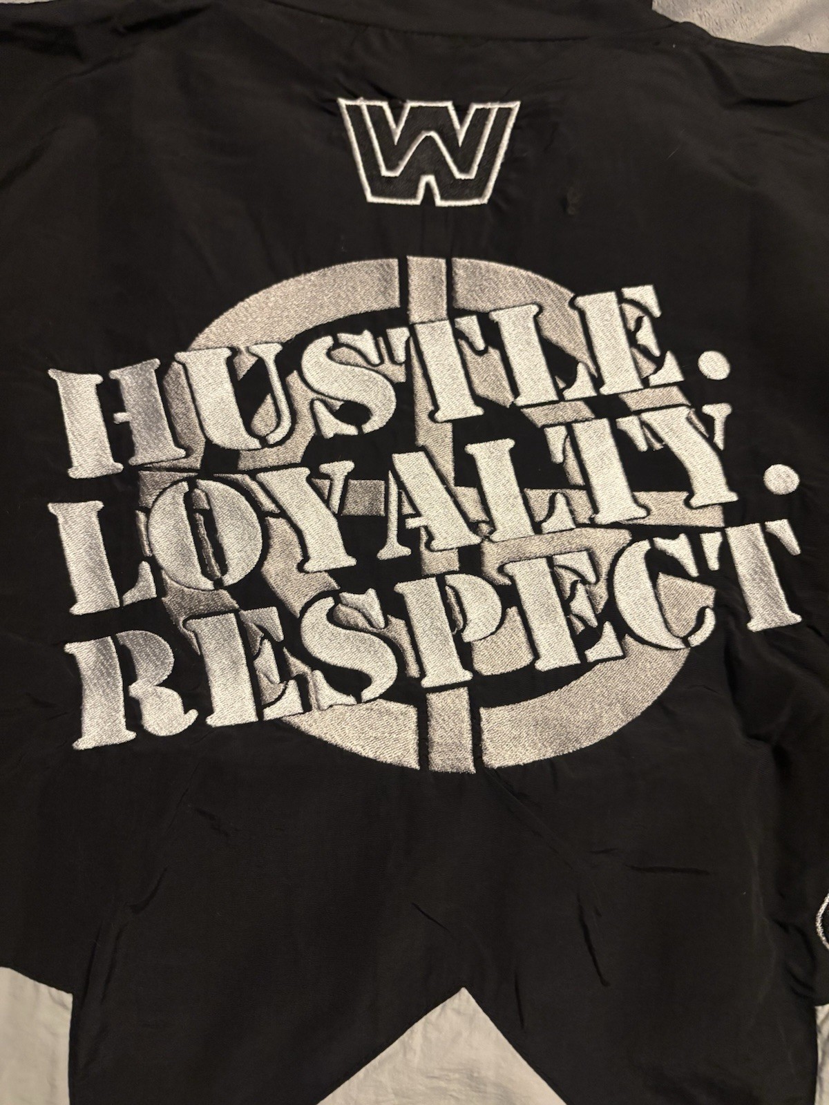 WWE John Cena Windbreaker Jacket Large Wrestling Chain Gang GOAT Hustle Loyalty