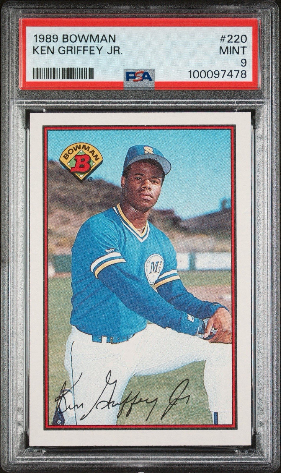1989 Bowman Ken Griffey Jr #220 Rookie Card PSA 9