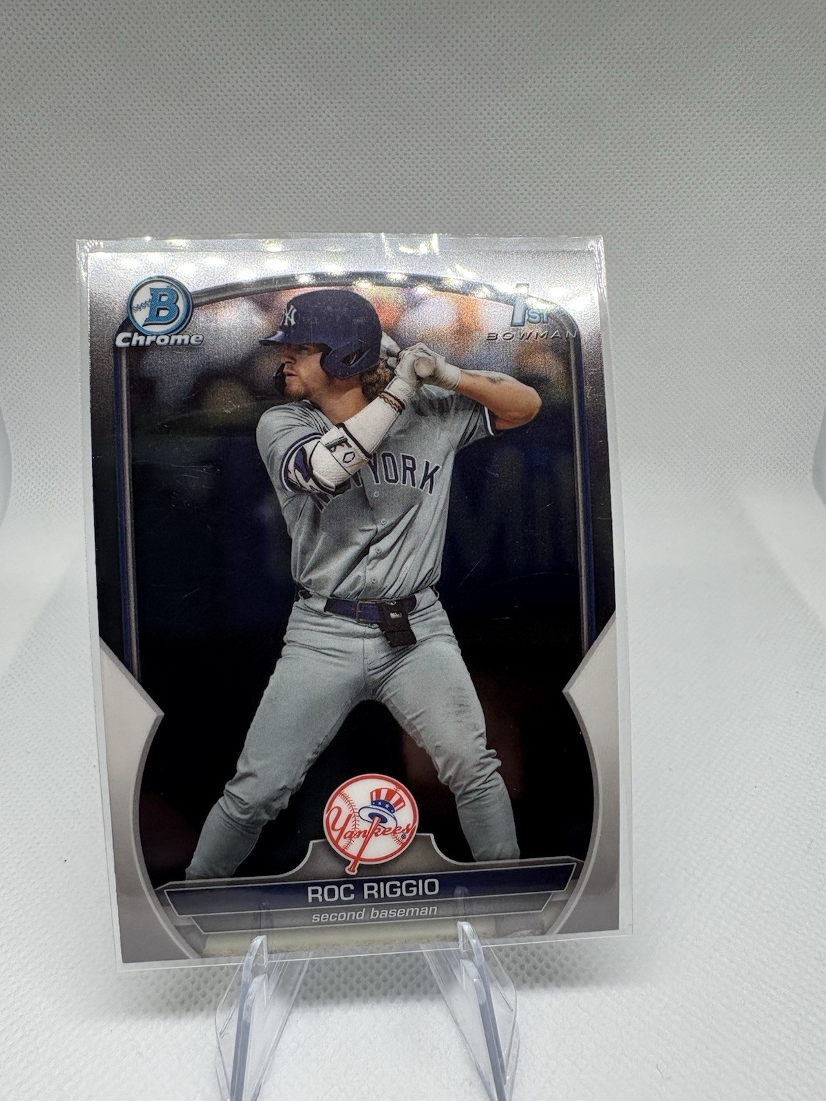 2023 Bowman Draft Chrome 1st Bowman Roc Riggio #BDC-30 New York Yankees